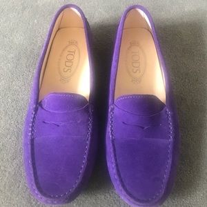 Tod's Purple Loafers US6